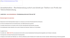 Desktop Screenshot of anwaltshotline.e-juristen.de